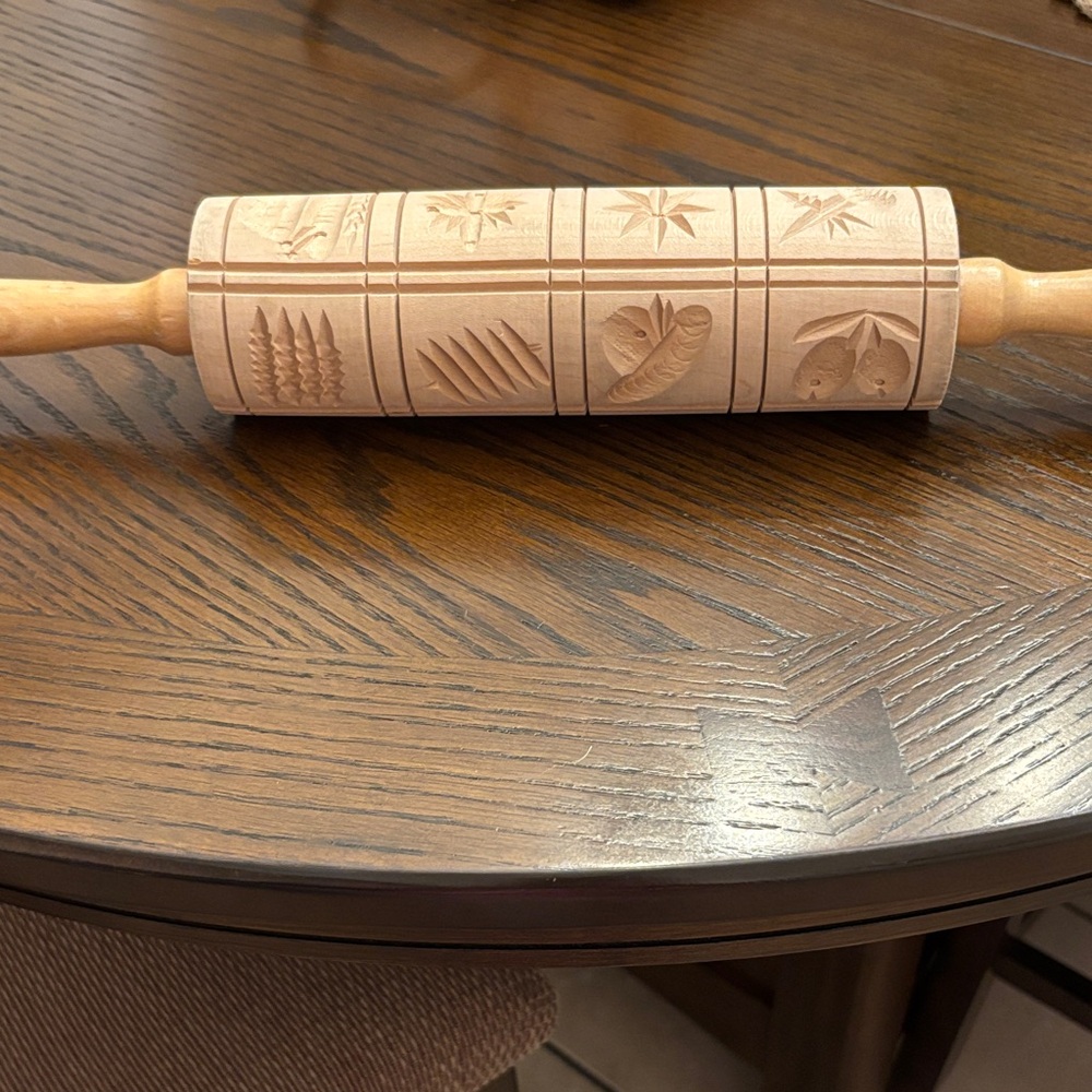 Carved Wooden Rolling Pin